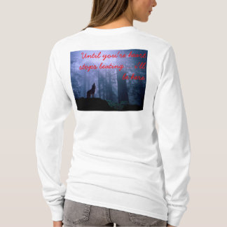 Camiseta hasta que su corazón pare el batir