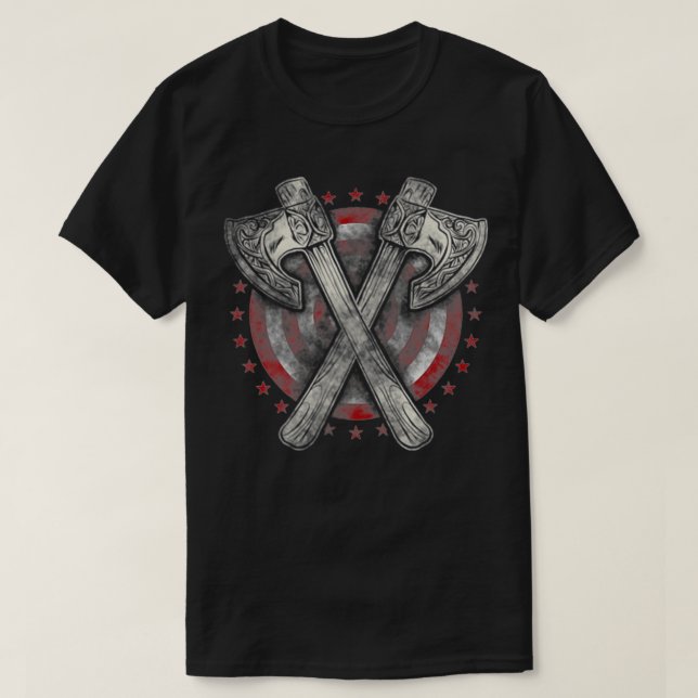 Camiseta Hatchet Ae Throwing Pocket Badge  (Diseño del anverso)