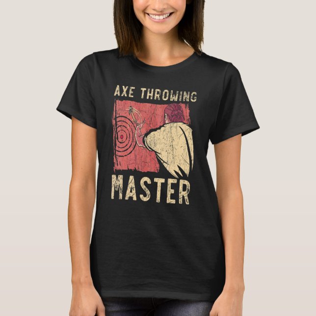 Camiseta Hatchet Hrower Ax Throwing Ax Tira Lugar (Anverso)