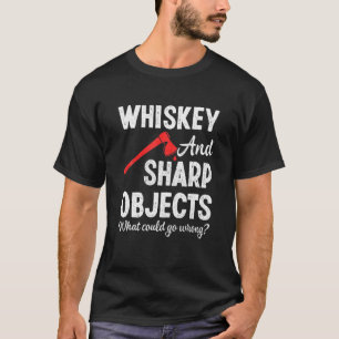 Camiseta Hatchet Lumberjack Ax Throwing Wrowing Sharp Objec