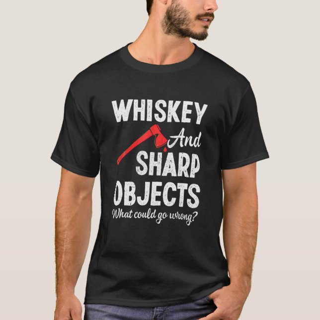 Camiseta Hatchet Lumberjack Ax Throwing Wrowing Sharp Objec (Anverso)
