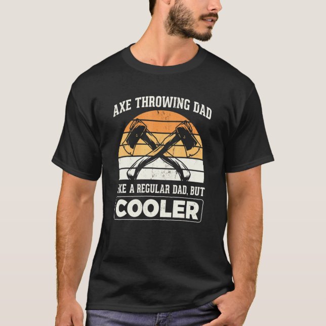 Camiseta Hatchet Thrower Ax Throwing Dad Cooler (Anverso)