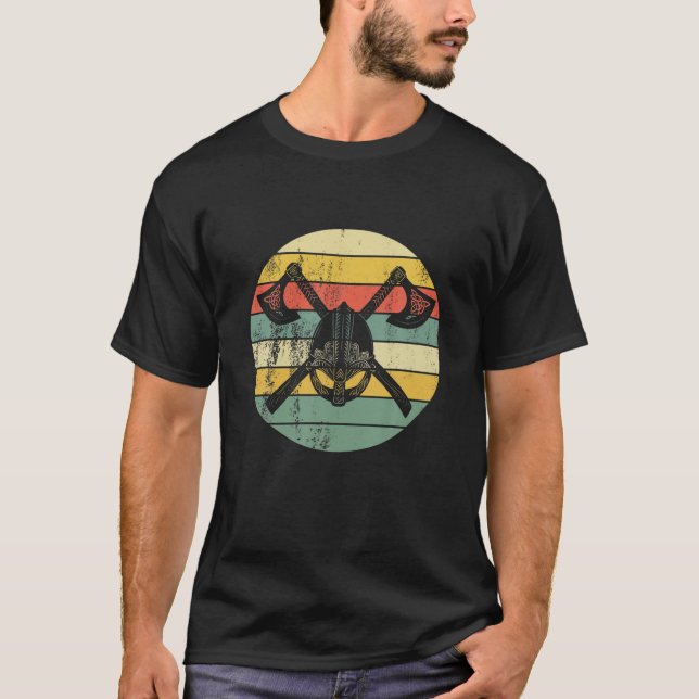 Camiseta Hatchets con el retro de derrame de hachas de cose (Anverso)