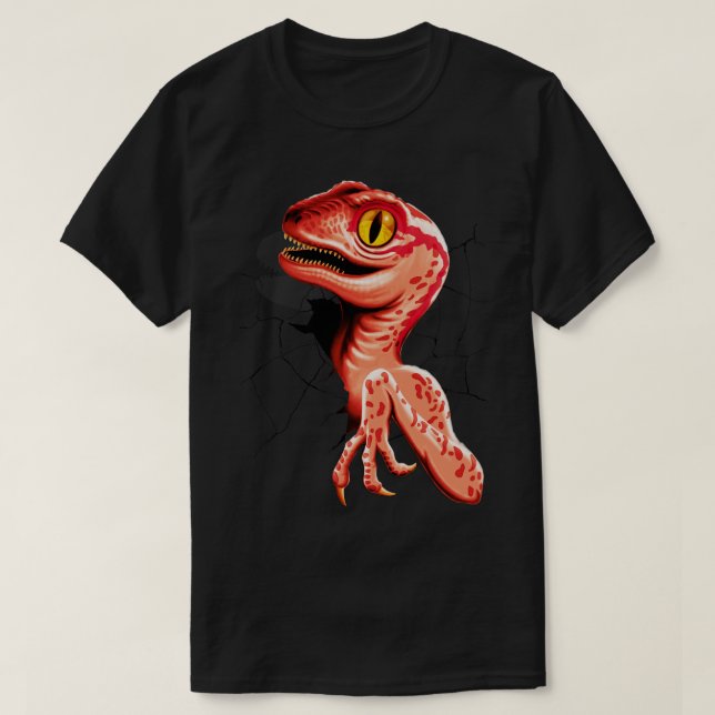 Camiseta Hatching de Baby Velociraptor (Diseño del anverso)