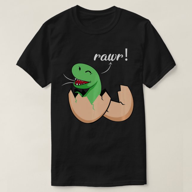Camiseta Hatching Rawr Dinosaur Fan Pullover  (Diseño del anverso)