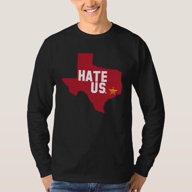 Camiseta Hate Us Houston Baseball Proud (Anverso)