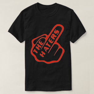 Camiseta Haters Finger Red/Black Streetwear