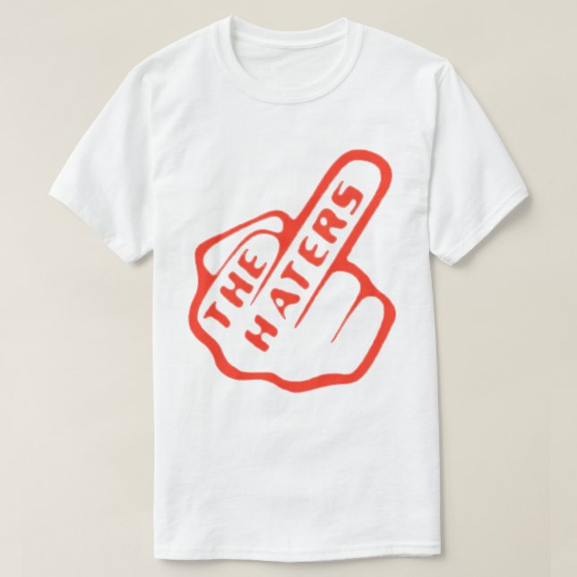 Camiseta Haters Finger Red/White Urban Fashion (Diseño del anverso)