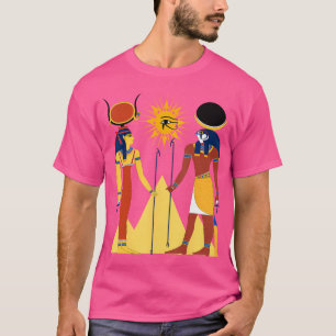 Camiseta Hathor Y Horus Hipster Egipcio Hop Egipto