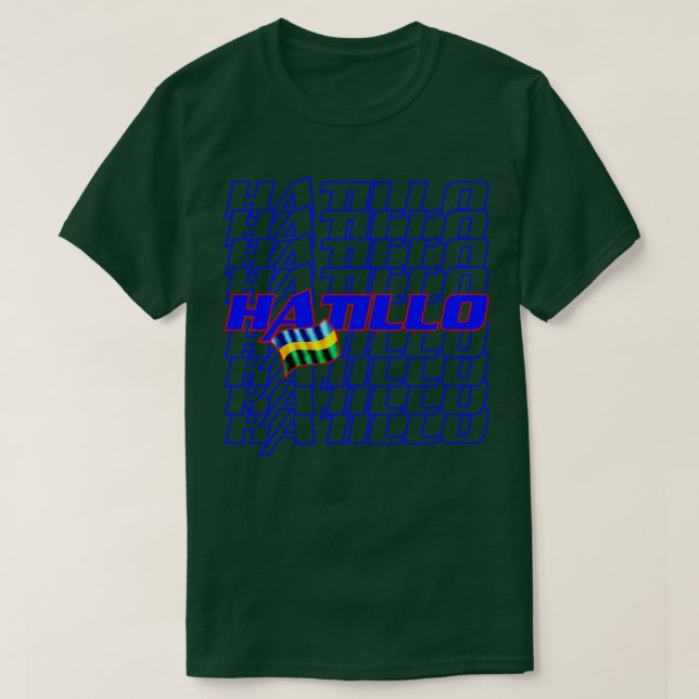 Camiseta Hatillo Cascade texto 1 (Diseño del anverso)