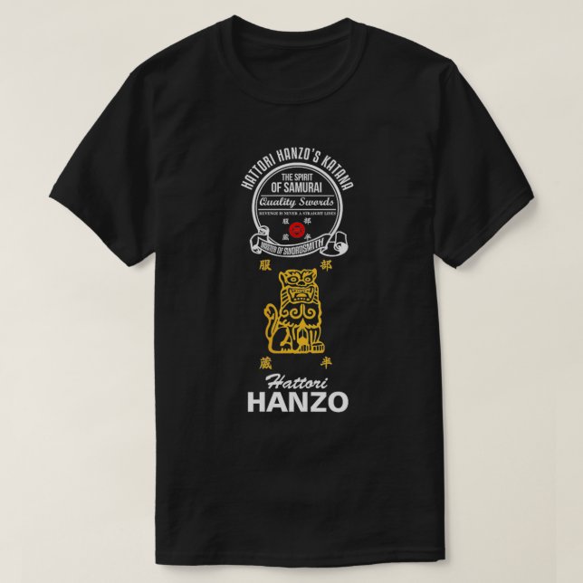 Camiseta Hattori Hanzo Samurai Ninja Katana Maker Japonés (Diseño del anverso)