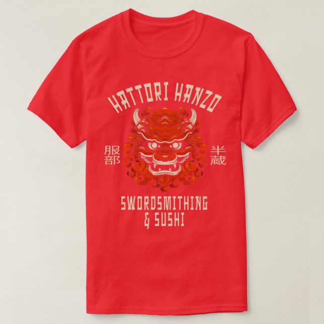 Camiseta Hattori Hanzo Sword Sushi (Diseño del anverso)