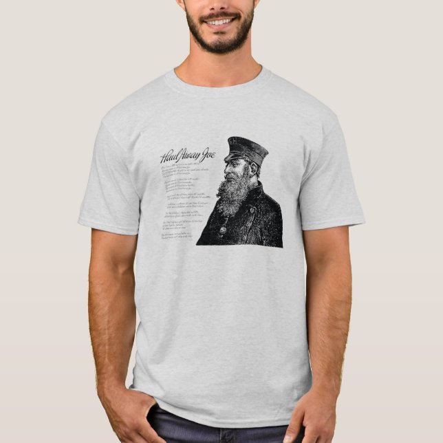 Camiseta haul away joe sea shanty song with sea captain (Anverso)