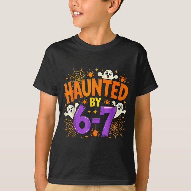 Camiseta Haunted By 67 Funny Six Seven Meme Soky Ghost Hall (Anverso)