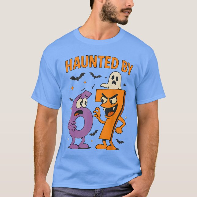 Camiseta Haunted by 67 Six Seven Halloween 6 7 Meme (Anverso)