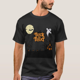 Camiseta Haunted Hill | Silhouette clásica de Halloween Hou
