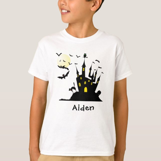 Camiseta Haunted House Monogrammed (Anverso)