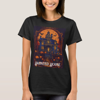 Camiseta Haunted House Vintage Harvest Moon