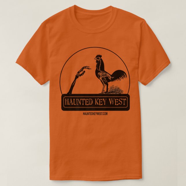 Camiseta Haunted Key West Zombie Rooster  (Diseño del anverso)