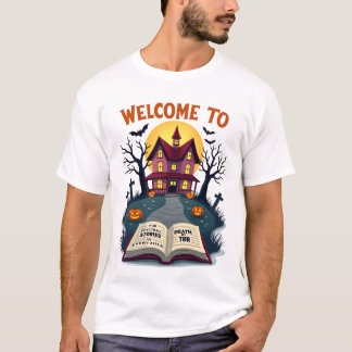 Camiseta Haunted Library – Death by TBR | Spooky Bookish 
