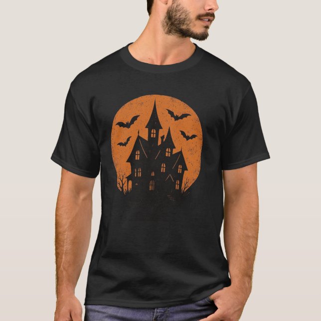 Camiseta Haunted Moon Halloween (Anverso)