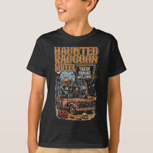 Camiseta Haunted Raccoon Motel