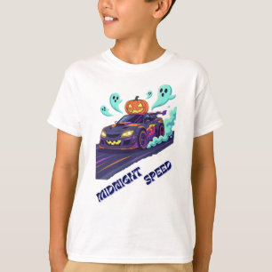 Camiseta Haunted Racer - Guay Halloween Race Car kids T-Shi