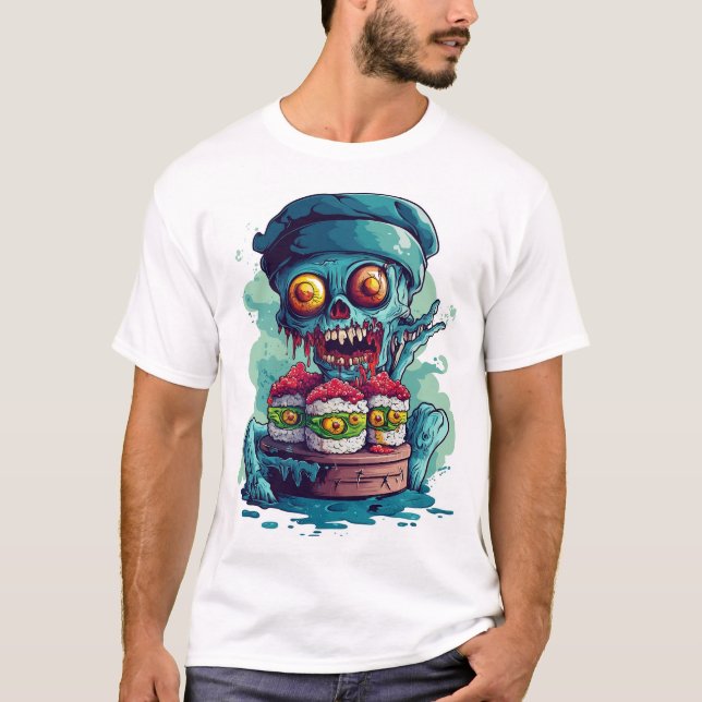 Camiseta Haunted Sushi Chef (Anverso)