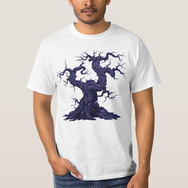 Camiseta Haunted Tree Halloween T-Shirt (Anverso)