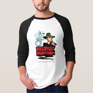 Camiseta Hauntings del Hillbilly 3/4 manga en negro