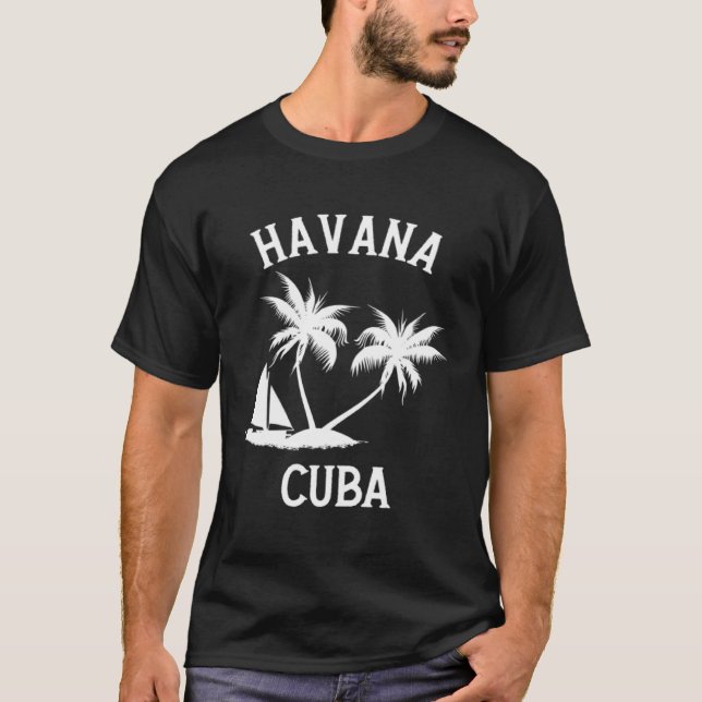 Camiseta Havana Cuba Caribbean Island Vacation (Anverso)