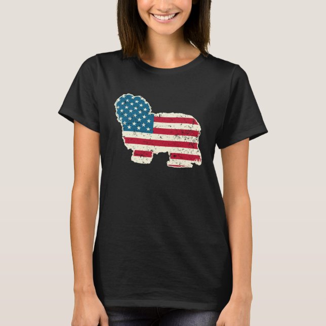 Camiseta Havanese 4th of July Men Women USA American Flag D (Anverso)