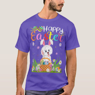 Camiseta Havanese Dog Bunny Egg Hunting Funny Havanese Happ