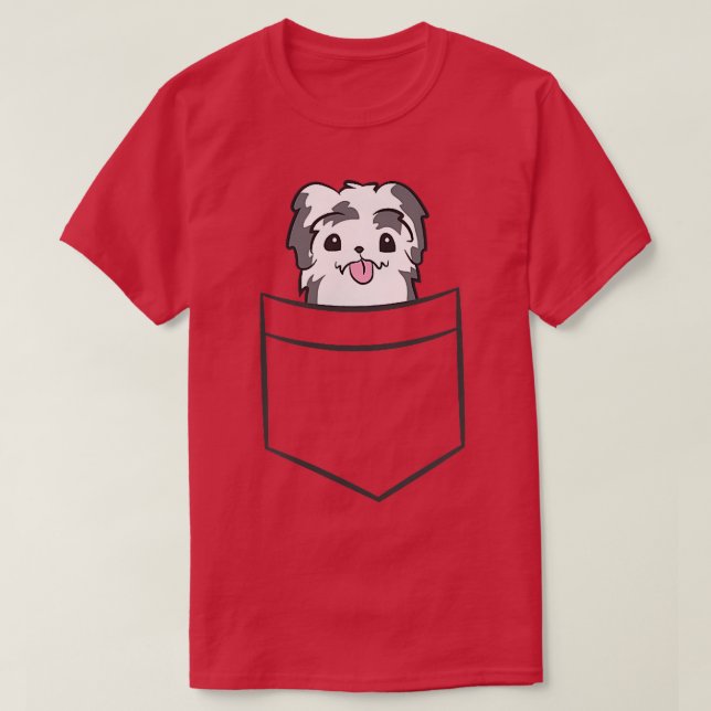 Camiseta Havanese Dog In The Pocket Cute Havanese Dog  (Diseño del anverso)