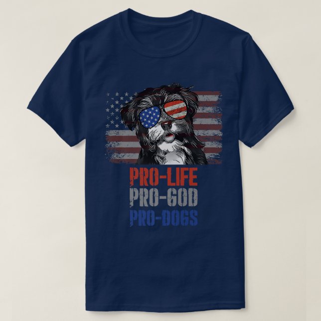 Camiseta Havanese Pro Life Pro God Pro Dogs Premium (Diseño del anverso)