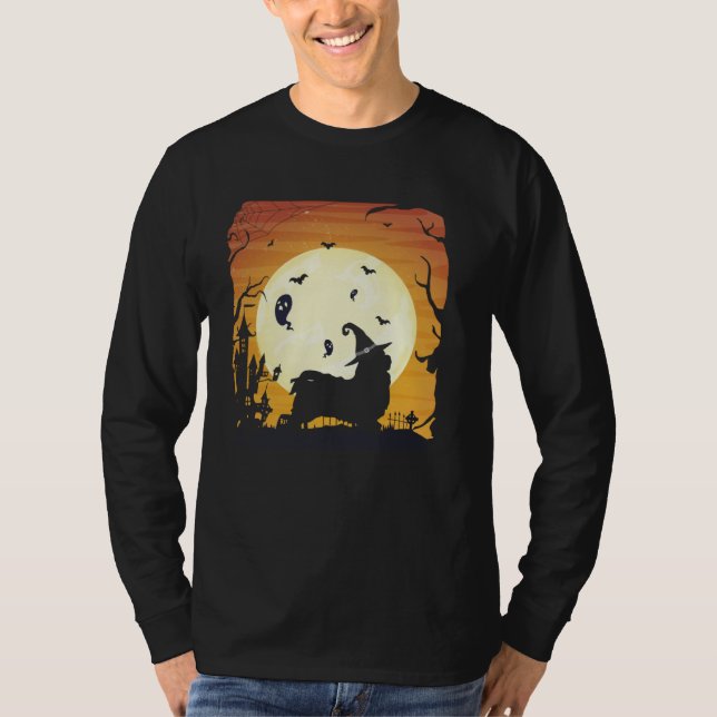 Camiseta Havanese Silhouettes Happy Halloween Night (Anverso)