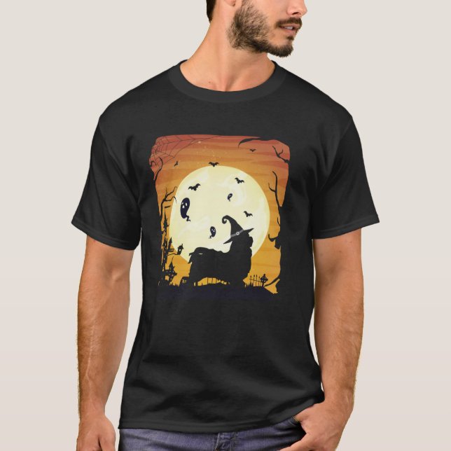 Camiseta Havanese Silhouettes Happy Halloween Night (Anverso)