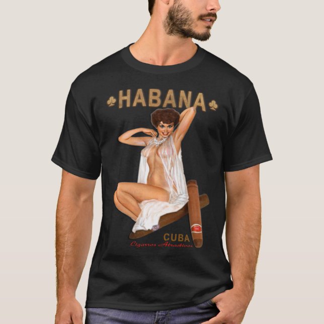 Camiseta Havanna Cigarros Attractivos Habana Cigar Lingerie (Anverso)