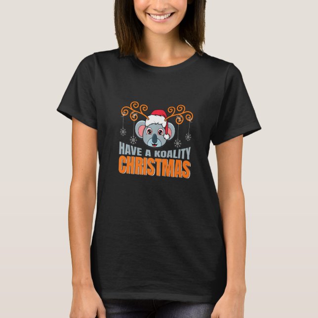 Camiseta Have A Koality Christmas Koala  Coala Ugly Xmas (Anverso)