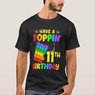 Camiseta Have A Poping 11th Birthday Pop It Birthday Boy Gi