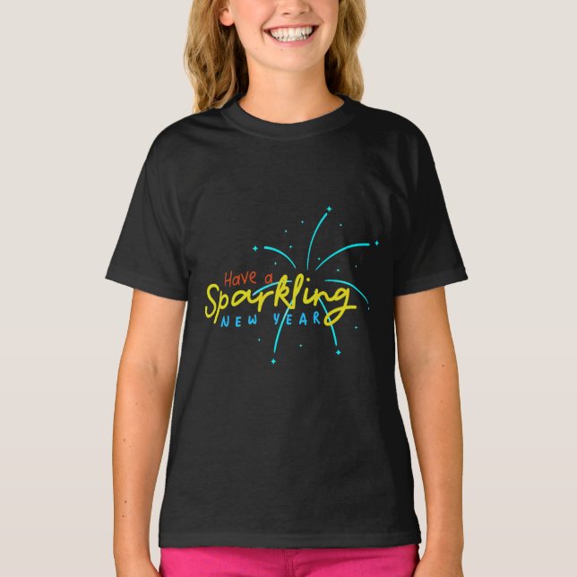 Camiseta Have A Sparkling New Year Kids Tshirt (Anverso)