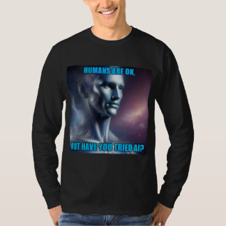 Camiseta Have you Tried AI - Men's Black Long Sleeve Tee