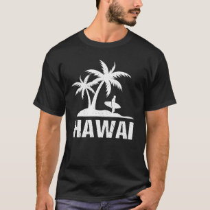 Camiseta Haw Hawaii Palm Tree Surf Beach Vacation