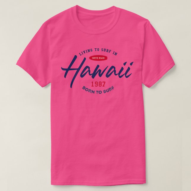 Camiseta Hawái 1987 (Diseño del anverso)