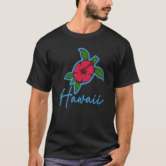 Camiseta Hawái 2022 Isla Tortuga de mar de Hawái Fl Tropica (Anverso)