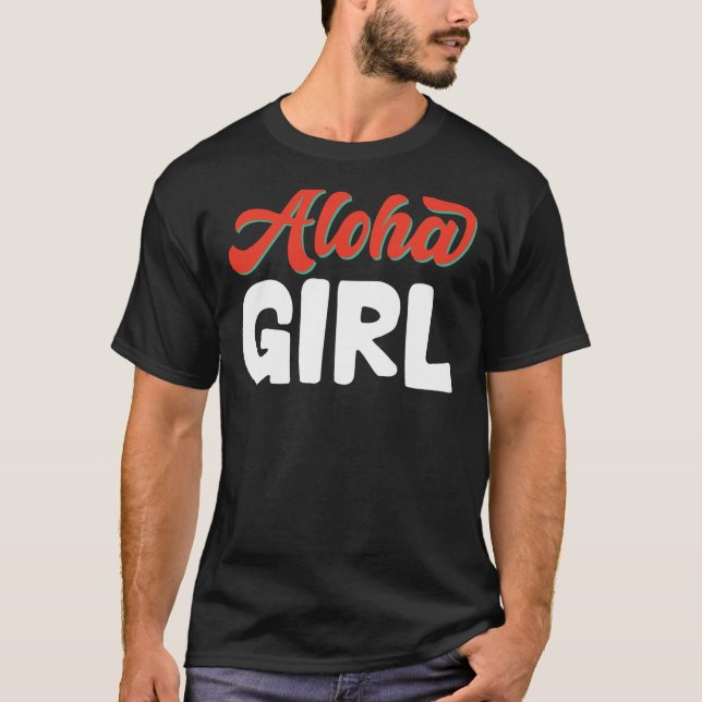Camiseta Hawai Aloha Chica Hawaii Pineapple Tiki (Anverso)