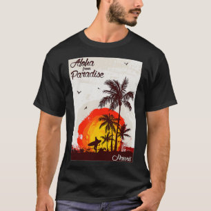 Camiseta Hawai Aloha del Paradise Sunset Retro Style