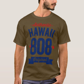 Camiseta Hawái Auténtico Código de Área 808