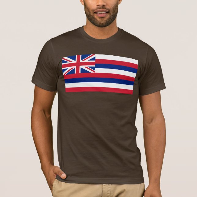 Camiseta Hawái, bandera del estado del paraíso alohá hawaia (Anverso)