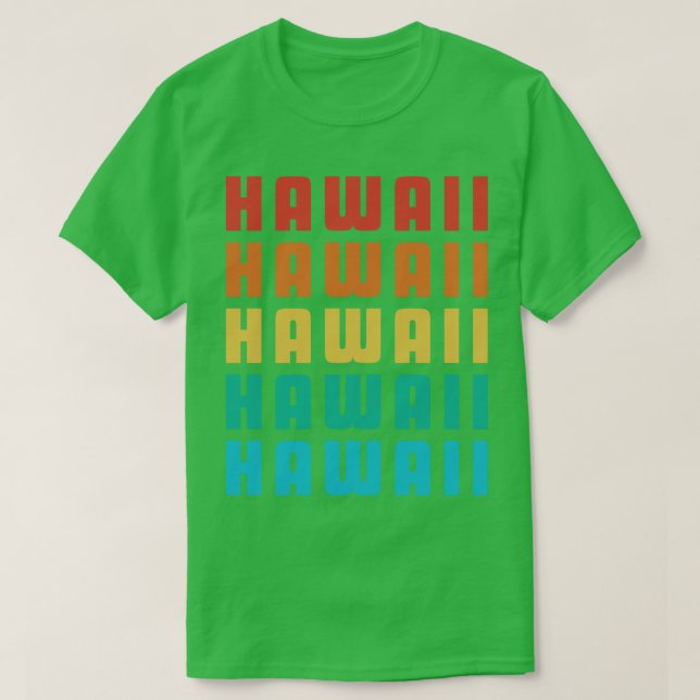 Camiseta Hawái cinco retro TShirt (Diseño del anverso)